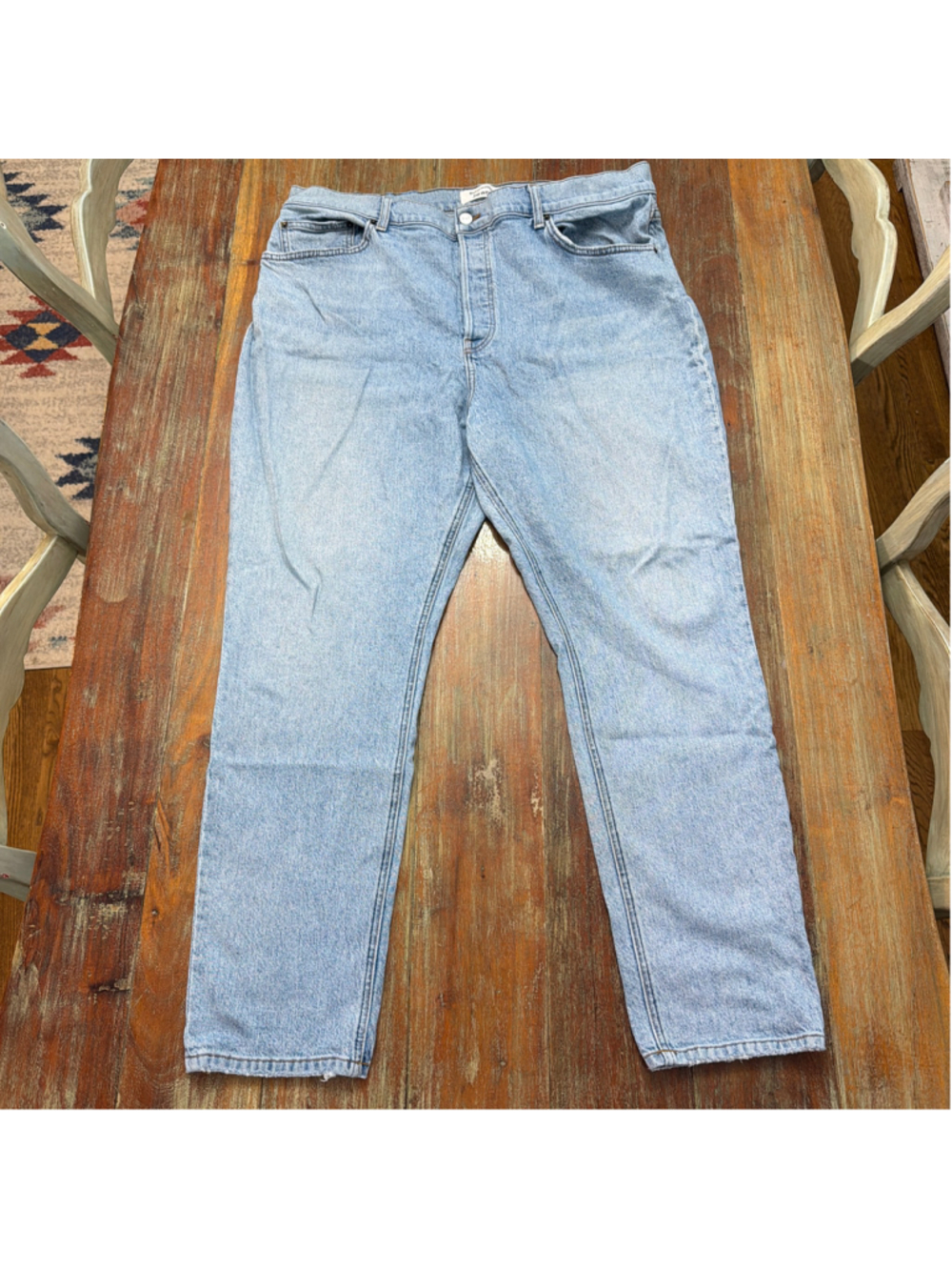 Reformation Jeans Serena High & Skinny Light Wash Denim Size 16 Montego Wash